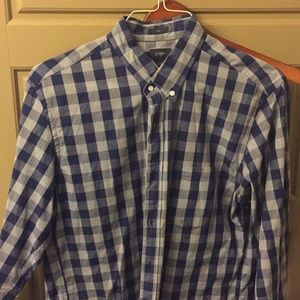 J. Crew slim fit checkered buttondown